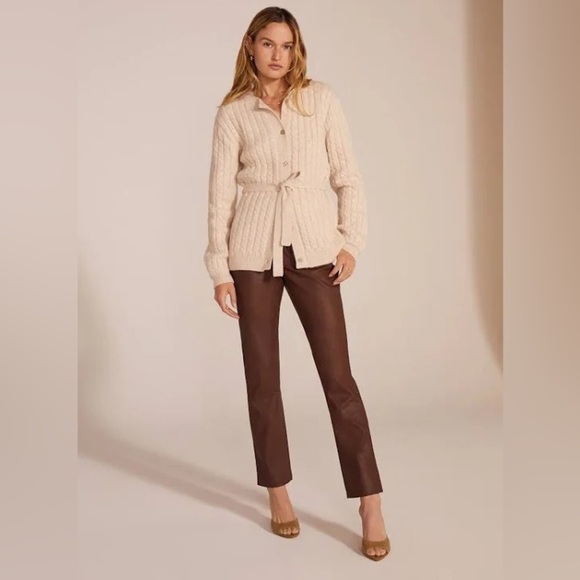 Favorite Daughter  The Ginger Belted Cardigan in Basmati - Picture 15 of 15